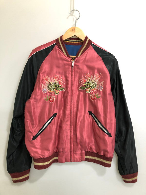 【中古品】【メンズ】 TAILOR TOYO テーラー東洋 REVERSIBLE ACETATE SUKAJAN スカジャン アウター 145-260520-AS-3-min サイズ：S カラー：ピンク/ブラック ブルー/ホワイト 万代Net店