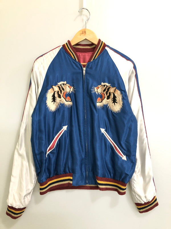【中古品】【メンズ】 TAILOR TOYO テーラー東洋 REVERSIBLE ACETATE SUKAJAN スカジャン アウター 145-260520-AS-3-min サイズ：S カラー：ピンク/ブラック ブルー/ホワイト 万代Net店