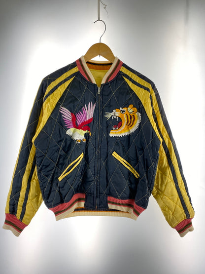【中古品】【メンズ】 CABCLOTHING キャブクロージング RAYON REVERSIBLE SUKAJAN レーヨン リバーシブル スカジャン アウター 145-260527-yn-30-min サイズ：M カラー：ブラック/イエロー 万代Net店