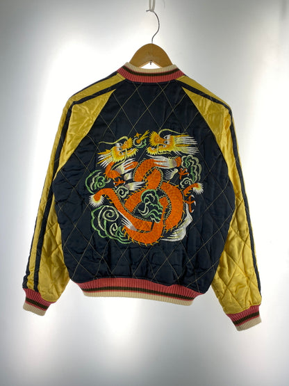 【中古品】【メンズ】 CABCLOTHING キャブクロージング RAYON REVERSIBLE SUKAJAN レーヨン リバーシブル スカジャン アウター 145-260527-yn-30-min サイズ：M カラー：ブラック/イエロー 万代Net店