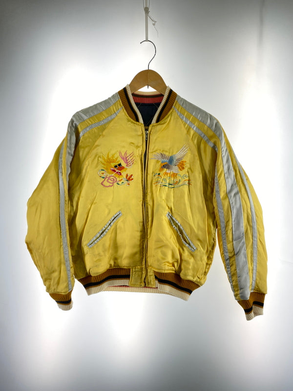 【中古品】【メンズ】 CABCLOTHING キャブクロージング RAYON REVERSIBLE SUKAJAN レーヨン リバーシブル スカジャン アウター 145-260527-yn-30-min サイズ：M カラー：ブラック/イエロー 万代Net店