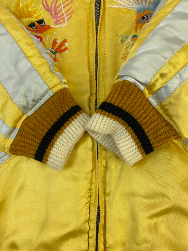 【中古品】【メンズ】 CABCLOTHING キャブクロージング RAYON REVERSIBLE SUKAJAN レーヨン リバーシブル スカジャン アウター 145-260527-yn-30-min サイズ：M カラー：ブラック/イエロー 万代Net店