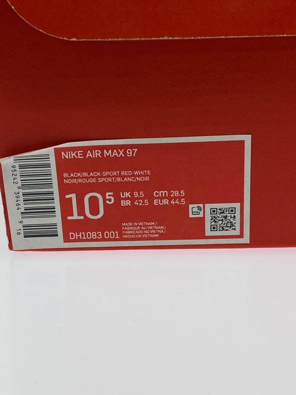 【中古品】【メンズ】 NIKE ナイキ DH1083-001 AIR MAX 97 靴 シューズ スニーカー 160-260517-AS-3-min サイズ：28.5cm カラー：BLACK/BLACK-SPORT RED-WHITE 万代Net店