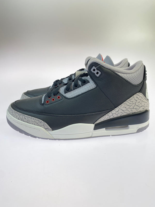 【未使用品】【メンズ】 NIKE ナイキ DN3707-010 AIR JORDAN 3 RETRO 靴 シューズ スニーカー 160-260517-AS-13-min サイズ：28cm カラー：BLACK/FIRE RED-CEMENT GREY 万代Net店