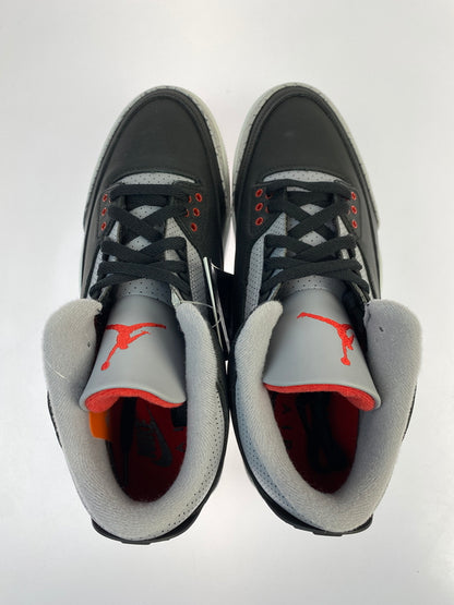 【未使用品】【メンズ】 NIKE ナイキ DN3707-010 AIR JORDAN 3 RETRO 靴 シューズ スニーカー 160-260517-AS-13-min サイズ：28cm カラー：BLACK/FIRE RED-CEMENT GREY 万代Net店