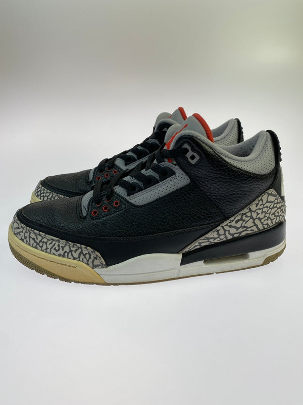 【現状渡し品】【メンズ】 NIKE ナイキ 854262-001 AIR JORDAN 3 RETRO OG 靴 シューズ スニーカー 160-260517-AS-12-min サイズ：28cm カラー：BLACK/FIRE RED-CEMENT GREY 万代Net店