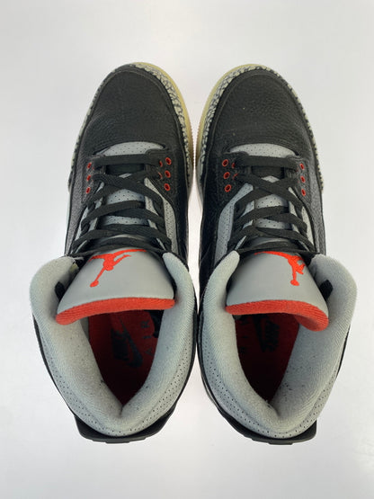 【現状渡し品】【メンズ】 NIKE ナイキ 854262-001 AIR JORDAN 3 RETRO OG 靴 シューズ スニーカー 160-260517-AS-12-min サイズ：28cm カラー：BLACK/FIRE RED-CEMENT GREY 万代Net店