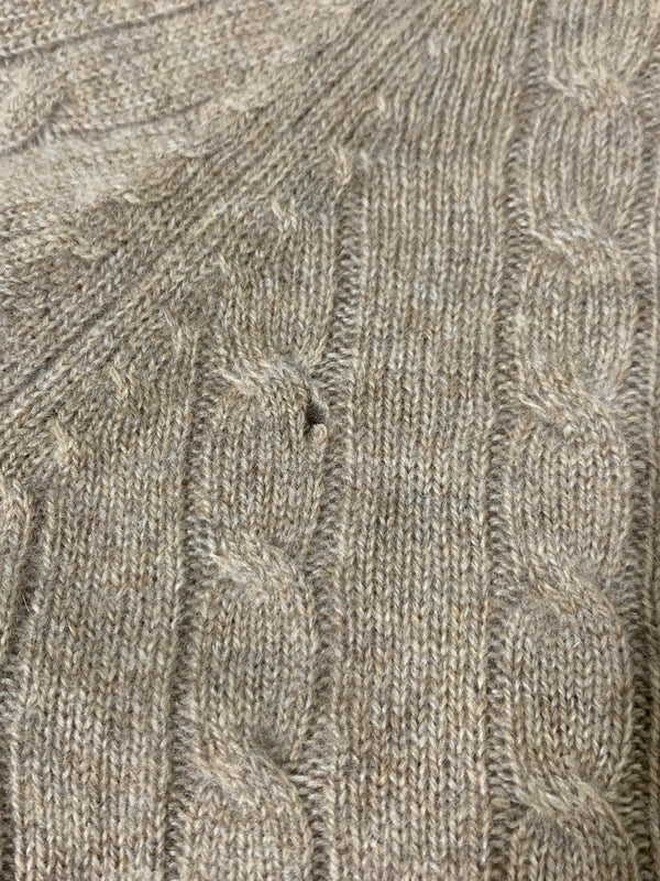 【中古品】【メンズ】 KIRKLAND カークランド CASHMERE LS KNIT カシミヤロングスリーブニット トップス 146-260522-SH-14-min サイズ：L カラー：ライトブラウン 万代Net店