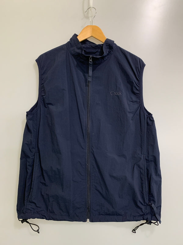 【中古品】【メンズ】 CREEK ANGLER'S DEVICE クリーク アングラーズ デバイス NYLON VEST ナイロン ベスト メンズ トップス 釣り アウトドア 140-260518-em-21-min サイズ：L カラー：ネイビー 万代Net店