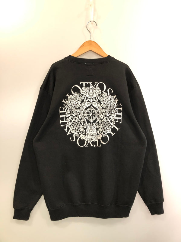 【中古品】【メンズ】 CHAOS FISHING CLUB カオスフィッシングクラブ L/S SWEAT SHIRT ロングスリーブ スウェットシャツ トレーナー トップス 140-260519-yn-23-min サイズ：L カラー：ブラック 万代Net店