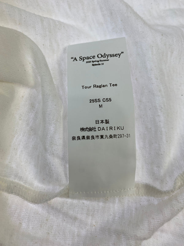 【中古品】【メンズ】 DAIRIKU ダイリク 25SS CS5 TOUR RAGLAN TEE Tシャツ 140-260523-zi-28-min サイズ：M カラー：ホワイト 万代Net店