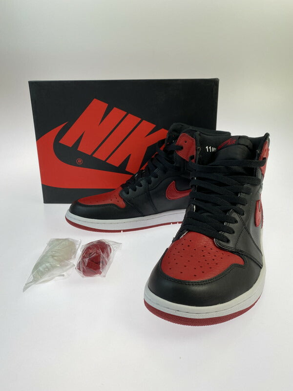 【中古品】【メンズ】 NIKE ナイキ AIR JORDAN 1 RETRO HIGH OG BANNED 555088-001 エアジョーダン 1 レトロ ハイ オリジナル スニーカー 靴 160-260607-SH-23-hon サイズ：29cm US11 カラー：BLACK/VARSITY RED-WHITE 万代Net店