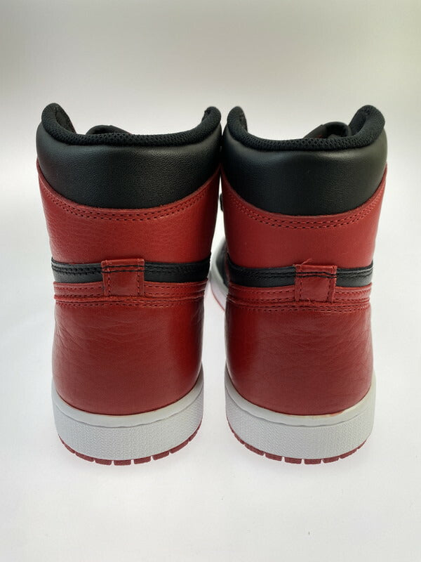 【中古品】【メンズ】 NIKE ナイキ AIR JORDAN 1 RETRO HIGH OG BANNED 555088-001 エアジョーダン 1 レトロ ハイ オリジナル スニーカー 靴 160-260607-SH-23-hon サイズ：29cm US11 カラー：BLACK/VARSITY RED-WHITE 万代Net店