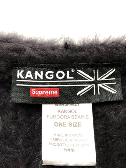 【中古品】【メンズ/レディース】 KANGOL カンゴール × SUPREME シュプリーム FURGORA BEANIE BN45FW21 ファーゴラ カフ ビーニー 帽子 秋冬 アンゴラ 149-260519-em-26-min カラー：ブラック 万代Net店