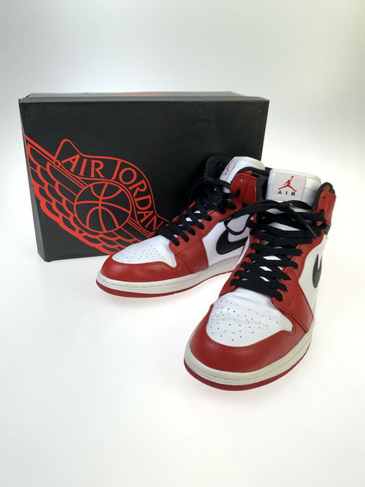 【中古品】【メンズ】 NIKE ナイキ AIR JORDAN 1 RETRO HIGH CHICAGO 332550-163 エアジョーダン 1 レトロ ハイ シカゴ スニーカー 靴 160-260607-SH-24-hon サイズ：30cm UA12 カラー：WHITE/VARSITY RED-BLACK 万代Net店