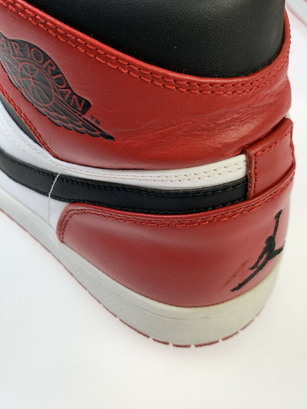【中古品】【メンズ】 NIKE ナイキ AIR JORDAN 1 RETRO HIGH CHICAGO 332550-163 エアジョーダン 1 レトロ ハイ シカゴ スニーカー 靴 160-260607-SH-24-hon サイズ：30cm UA12 カラー：WHITE/VARSITY RED-BLACK 万代Net店