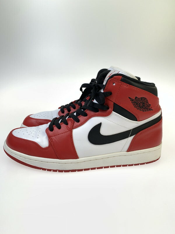 【中古品】【メンズ】 NIKE ナイキ AIR JORDAN 1 RETRO HIGH CHICAGO 332550-163 エアジョーダン 1 レトロ ハイ シカゴ スニーカー 靴 160-260607-SH-24-hon サイズ：30cm UA12 カラー：WHITE/VARSITY RED-BLACK 万代Net店