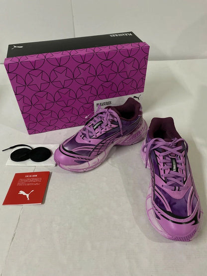 【中古美品】【メンズ】 PUMA×PLEASURES プーマ プレジャーズ VELOPHASIS OVERDYED 391696-01 ベロファシス オーバーダイド 靴 シューズ スニーカー SNEAKER 162-260513-KS-16-min サイズ：26.cm US8 カラー：GRAPE WINE/MAUVE POP 万代Net店
