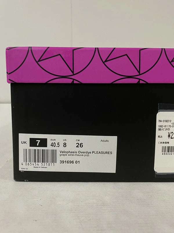 【中古美品】【メンズ】 PUMA×PLEASURES プーマ プレジャーズ VELOPHASIS OVERDYED 391696-01 ベロファシス オーバーダイド 靴 シューズ スニーカー SNEAKER 162-260513-KS-16-min サイズ：26.cm US8 カラー：GRAPE WINE/MAUVE POP 万代Net店