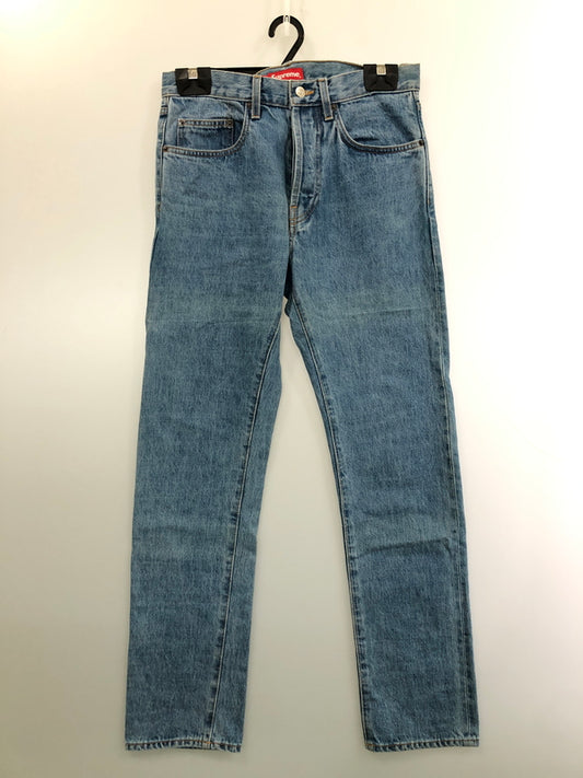 【中古品】【メンズ】 SUPREME シュプリーム SELVEDGE DENIM PANTS セルビッチ デニムパンツ ボトムス 149-260519-yn-38-min サイズ：30 カラー：ライトインディゴ 万代Net店