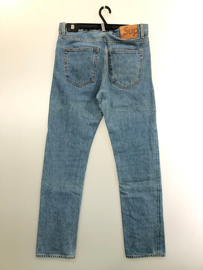 【中古品】【メンズ】 SUPREME シュプリーム SELVEDGE DENIM PANTS セルビッチ デニムパンツ ボトムス 149-260519-yn-38-min サイズ：30 カラー：ライトインディゴ 万代Net店