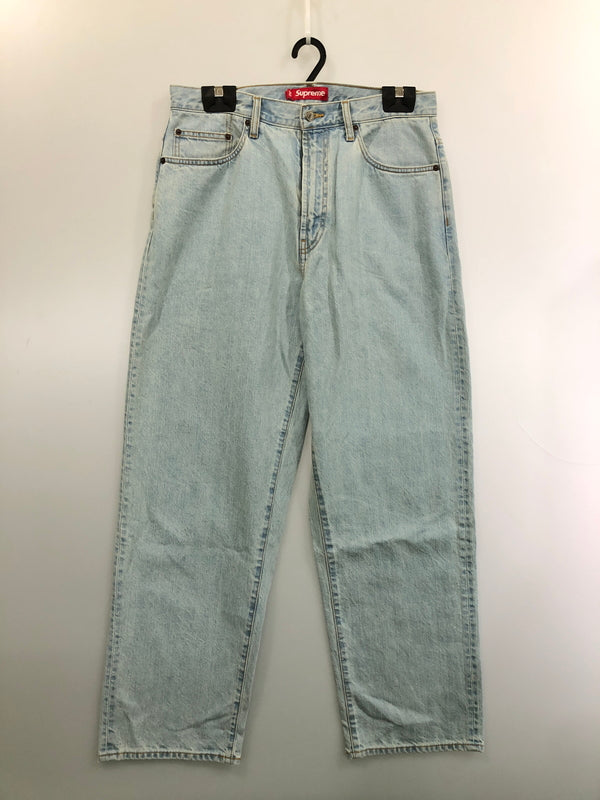 【中古品】【メンズ】 SUPREME シュプリーム BAGGY JEANS バギージーンズ デニムパンツ ボトムス 149-260519-yn-39-min サイズ：30 カラー：LIGHT WASHED INDIGO 万代Net店