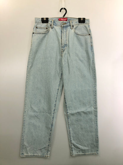【中古品】【メンズ】 SUPREME シュプリーム BAGGY JEANS バギージーンズ デニムパンツ ボトムス 149-260519-yn-39-min サイズ：30 カラー：LIGHT WASHED INDIGO 万代Net店