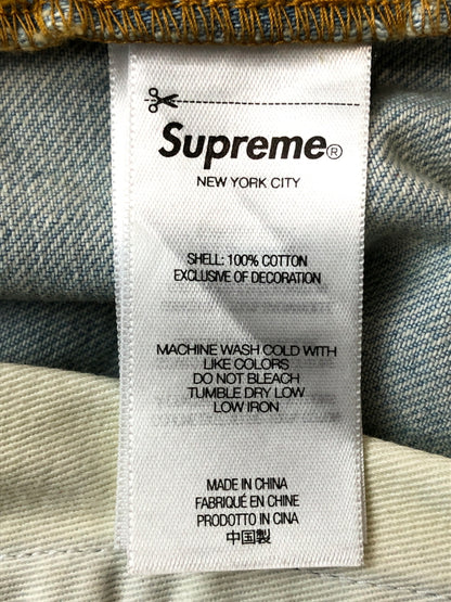 【中古品】【メンズ】 SUPREME シュプリーム BAGGY JEANS バギージーンズ デニムパンツ ボトムス 149-260519-yn-39-min サイズ：30 カラー：LIGHT WASHED INDIGO 万代Net店