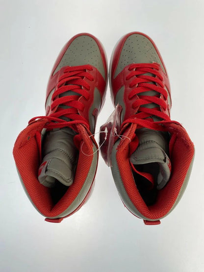 【中古美品】【メンズ】 NIKE ナイキ DUNK HIGH RETRO QS 850477-001 ダンク ハイ レトロ クイックストライク 靴 シューズ スニーカー SNEAKER 160-260513-KS-09-min サイズ：29.0cm US11 カラー：SOFT GREY/UNIV RED 万代Net店