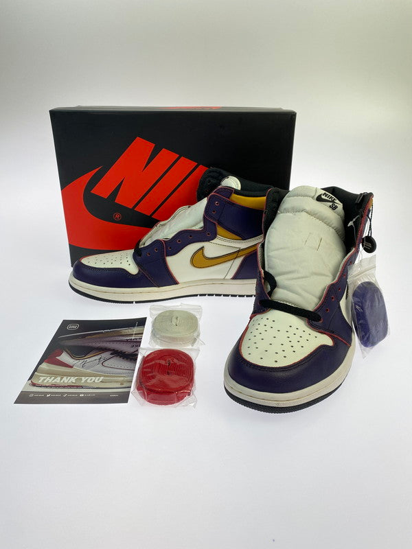 【未使用品】【メンズ】 NIKE ナイキ AIR JORDAN 1 HIGH OG DEFIANT LA TO CHICAGO CD6578-507 エアジョーダン1 ハイ オリジナル ディファイアント スニーカー 靴 160-260607-SH-21-hon サイズ：27.5cm US9.5 カラー：COURT PURPLE/SAIL-UNIVERSITY GOLD 万代Net店