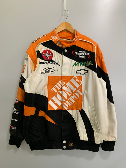 【現状渡し品】【メンズ】 HASE ハセ RACING JACKET レーシングジャケット 146-260523-zi-09-min サイズ：L カラー：オレンジ/ホワイト/ブラック 万代Net店