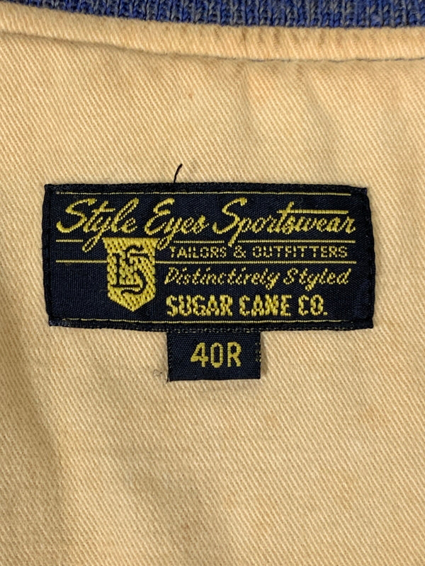 【現状渡し品】【メンズ】 SUGAR CANE シュガーケーン TALON ZIP スカジャン 145-260523-zi-08-min サイズ：40R カラー：ゴールド/ブラウンレッド系 万代Net店