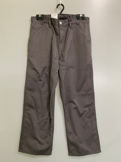 【中古美品】【メンズ】 CARHARTT WIP カーハート ワークインプログレス SIMPLE PANTS I034907-25S シンプルパンツ ワークパンツ 153-260615-kt-27-min サイズ：32×32 カラー：グレー系 万代Net店