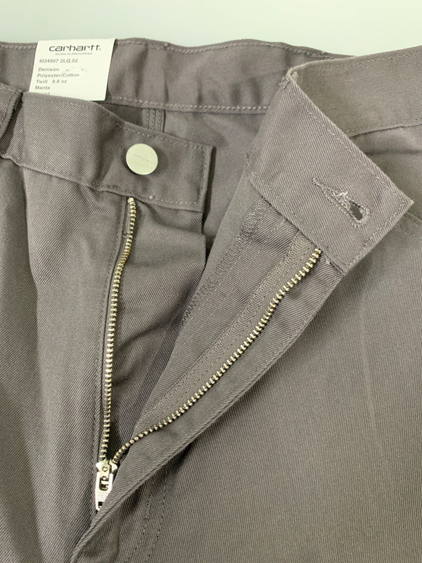 【中古美品】【メンズ】 CARHARTT WIP カーハート ワークインプログレス SIMPLE PANTS I034907-25S シンプルパンツ ワークパンツ 153-260615-kt-27-min サイズ：32×32 カラー：グレー系 万代Net店