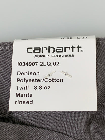【中古美品】【メンズ】 CARHARTT WIP カーハート ワークインプログレス SIMPLE PANTS I034907-25S シンプルパンツ ワークパンツ 153-260615-kt-27-min サイズ：32×32 カラー：グレー系 万代Net店