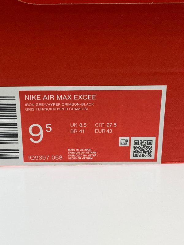 【未使用品】【メンズ】 NIKE ナイキ IQ9397-068 AIR MAX EXCEE 靴 シューズ スニーカー 160-260517-AS-39-min サイズ：27.5cm カラー：IRON GREY/HYPER CRIMSON-BLACK 万代Net店