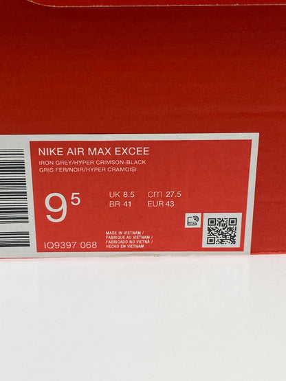 【未使用品】【メンズ】 NIKE ナイキ IQ9397-068 AIR MAX EXCEE 靴 シューズ スニーカー 160-260517-AS-39-min サイズ：27.5cm カラー：IRON GREY/HYPER CRIMSON-BLACK 万代Net店