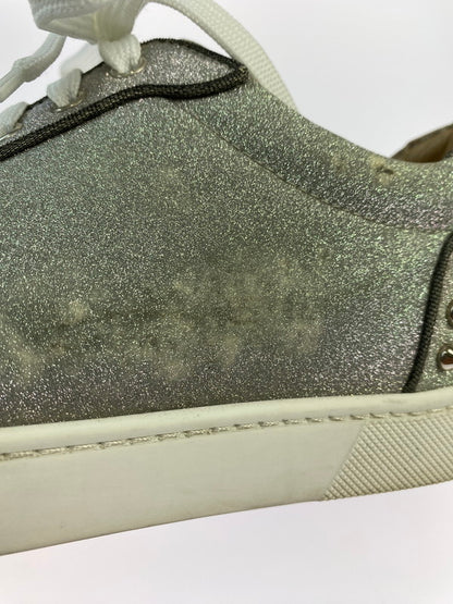 【中古品】【メンズ】 CHRISTIAN LOUBOUTIN クリスチャンルブタン SEAVASTE 2 ORLATO FLAT GLITTER SUNSET 1191293 シーバスト2 フラット グリッター サンセット スニーカー 183-260515-yn-02-min サイズ：42 カラー：シルバー/グレー 万代Net店