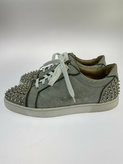 【中古品】【メンズ】 CHRISTIAN LOUBOUTIN クリスチャンルブタン SEAVASTE 2 ORLATO FLAT GLITTER SUNSET 1191293 シーバスト2 フラット グリッター サンセット スニーカー 183-260515-yn-02-min サイズ：42 カラー：シルバー/グレー 万代Net店