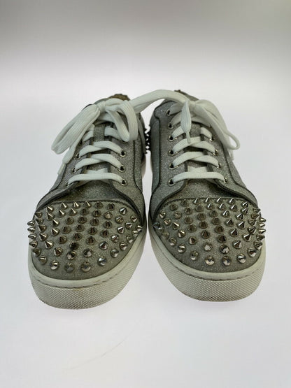 【中古品】【メンズ】 CHRISTIAN LOUBOUTIN クリスチャンルブタン SEAVASTE 2 ORLATO FLAT GLITTER SUNSET 1191293 シーバスト2 フラット グリッター サンセット スニーカー 183-260515-yn-02-min サイズ：42 カラー：シルバー/グレー 万代Net店