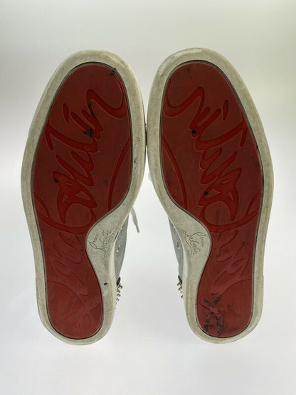 【中古品】【メンズ】 CHRISTIAN LOUBOUTIN クリスチャンルブタン SEAVASTE 2 ORLATO FLAT GLITTER SUNSET 1191293 シーバスト2 フラット グリッター サンセット スニーカー 183-260515-yn-02-min サイズ：42 カラー：シルバー/グレー 万代Net店