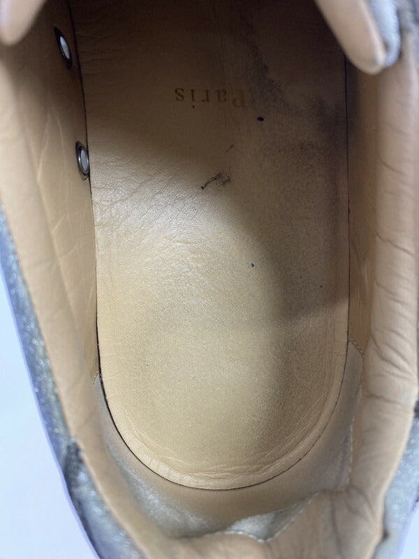 【中古品】【メンズ】 CHRISTIAN LOUBOUTIN クリスチャンルブタン SEAVASTE 2 ORLATO FLAT GLITTER SUNSET 1191293 シーバスト2 フラット グリッター サンセット スニーカー 183-260515-yn-02-min サイズ：42 カラー：シルバー/グレー 万代Net店