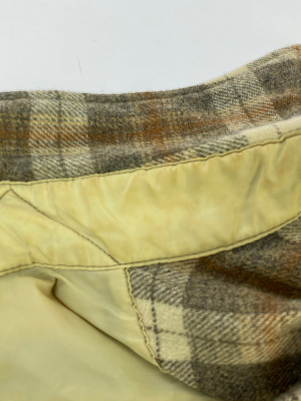 【現状渡し品】【メンズ】 PENDLETON ペンドルトン 70S USA製 WOOL CHECK SHIRT ウールチェックシャツ 146-260523-zi-38-min サイズ：M カラー：ブラウン系 万代Net店