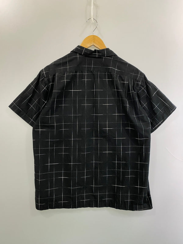 【中古品】【メンズ】 STUDIO D'ARTISAN ステュディオ・ダ・ルチザン 京黒紋付染絣半袖シャツ 5720 きょうくろもんつきぞめ かすり メンズ トップス 145-260521-em-26-min サイズ：42 カラー：ブラック 万代Net店