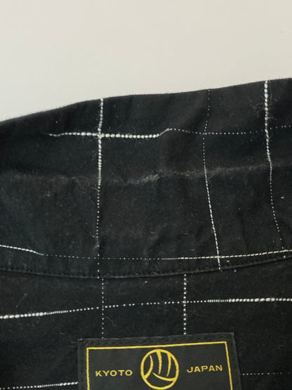 【中古品】【メンズ】 STUDIO D'ARTISAN ステュディオ・ダ・ルチザン 京黒紋付染絣半袖シャツ 5720 きょうくろもんつきぞめ かすり メンズ トップス 145-260521-em-26-min サイズ：42 カラー：ブラック 万代Net店