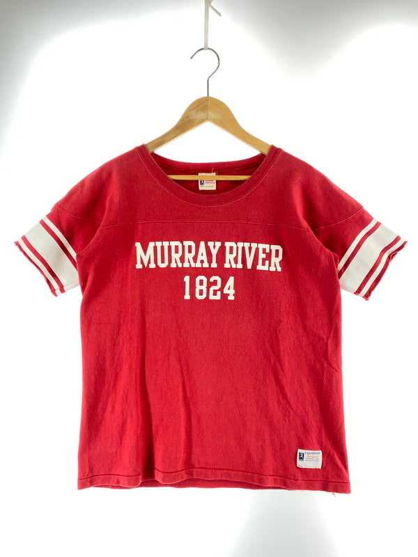 【中古品】【メンズ】 CHAMPION チャンピオン ランタグ MURRAY RIVER 1824 SS TOPS 半袖Tシャツ ショートスリーブ スウェット 146-260718-AS-64-min サイズ：M カラー：レッド 万代Net店