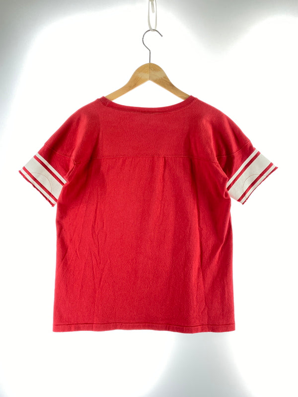 【中古品】【メンズ】 CHAMPION チャンピオン ランタグ MURRAY RIVER 1824 SS TOPS 半袖Tシャツ ショートスリーブ スウェット 146-260718-AS-64-min サイズ：M カラー：レッド 万代Net店