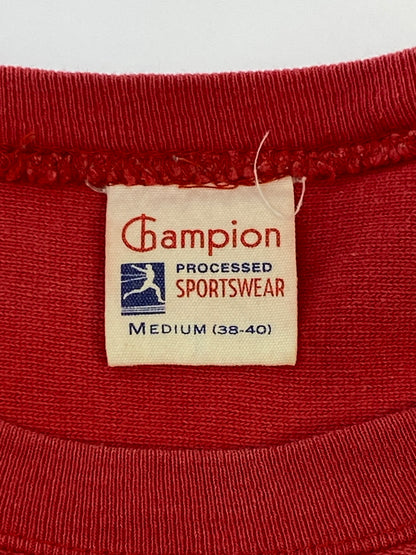 【中古品】【メンズ】 CHAMPION チャンピオン ランタグ MURRAY RIVER 1824 SS TOPS 半袖Tシャツ ショートスリーブ スウェット 146-260718-AS-64-min サイズ：M カラー：レッド 万代Net店