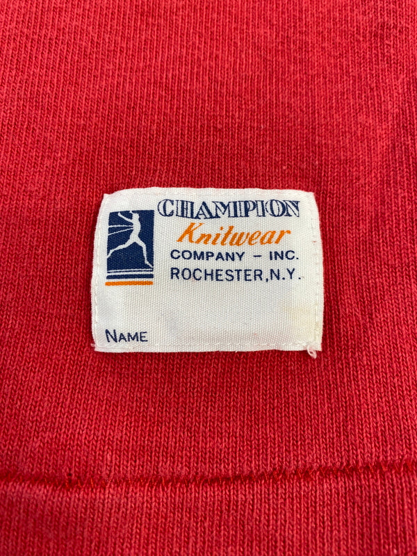 【中古品】【メンズ】 CHAMPION チャンピオン ランタグ MURRAY RIVER 1824 SS TOPS 半袖Tシャツ ショートスリーブ スウェット 146-260718-AS-64-min サイズ：M カラー：レッド 万代Net店