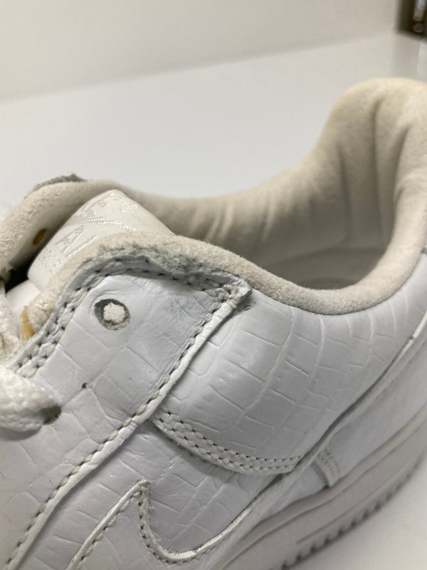 【中古美品】【メンズ】 NIKE ナイキ HTM AIR FORCE 1 LOW CROCODILE 305895-111 エアフォースワン ロー 2004年製 スニーカー 靴 160-260726-kk-05-hon カラー：WHITE/WHITE-NEUTRAL GREY 万代Net店